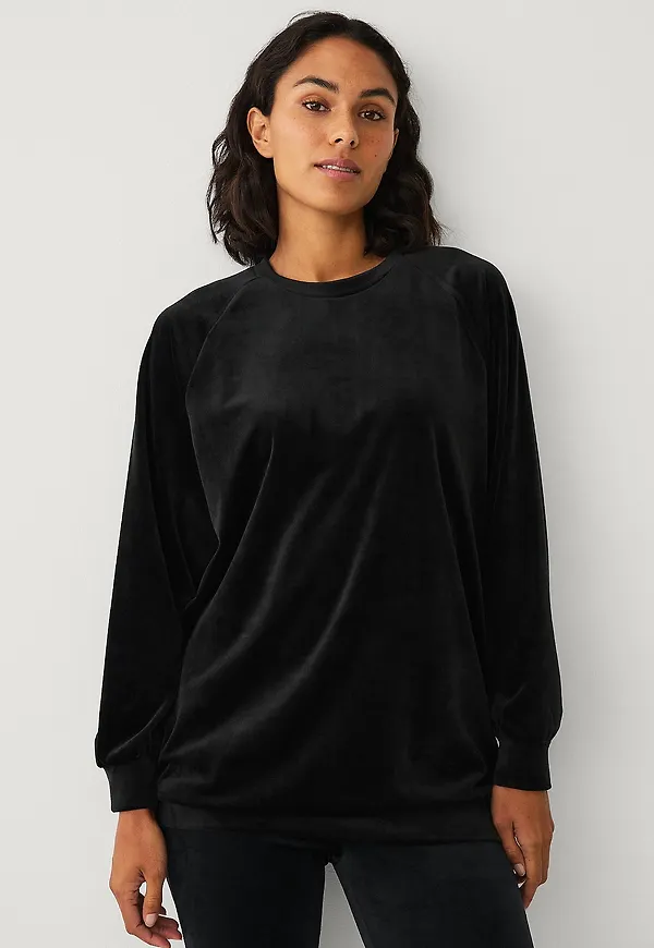 Ellos Collection - Velourtunika - Svart
