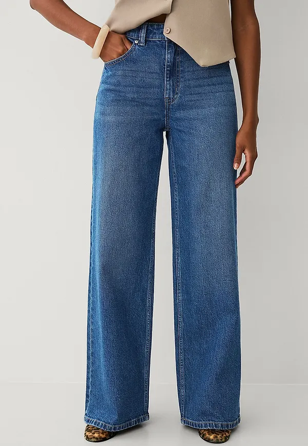 Ellos Collection - Vida, utsvängda jeans - Blå