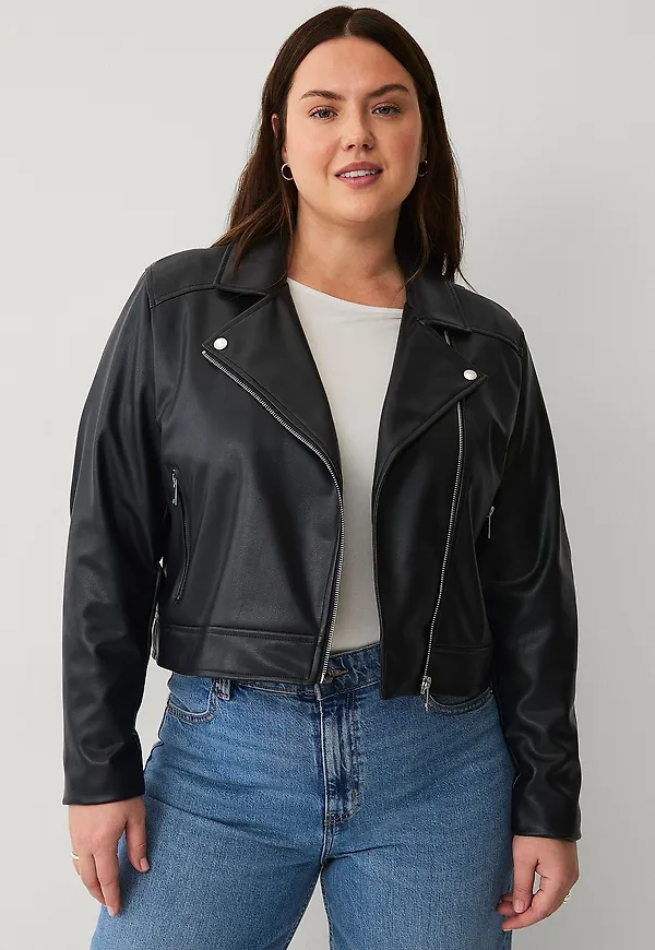 Ellos Plus collection - Bikerjacka - Svart