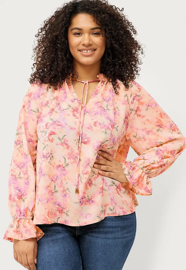 Ellos Plus collection - Blus Eva - Lila