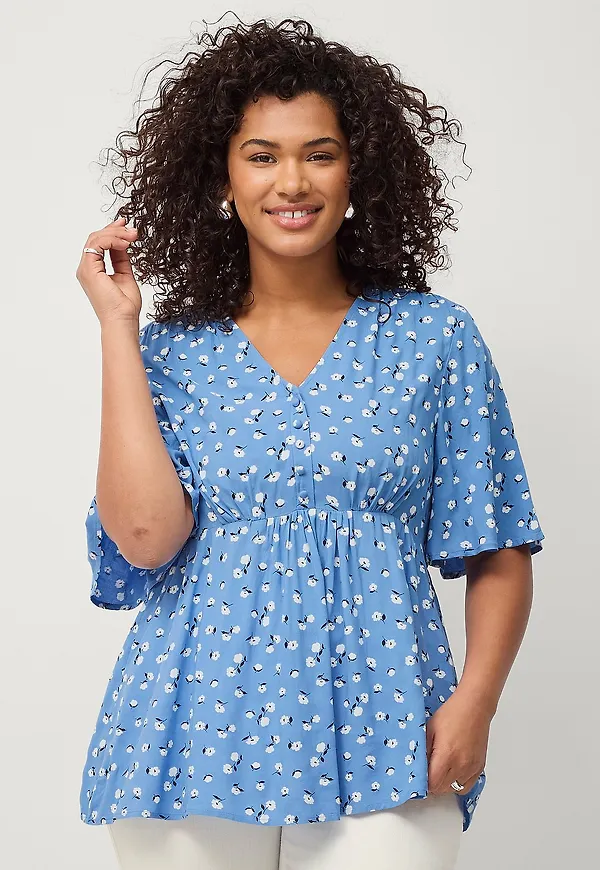 Ellos Plus collection - Blus Judy - Blå