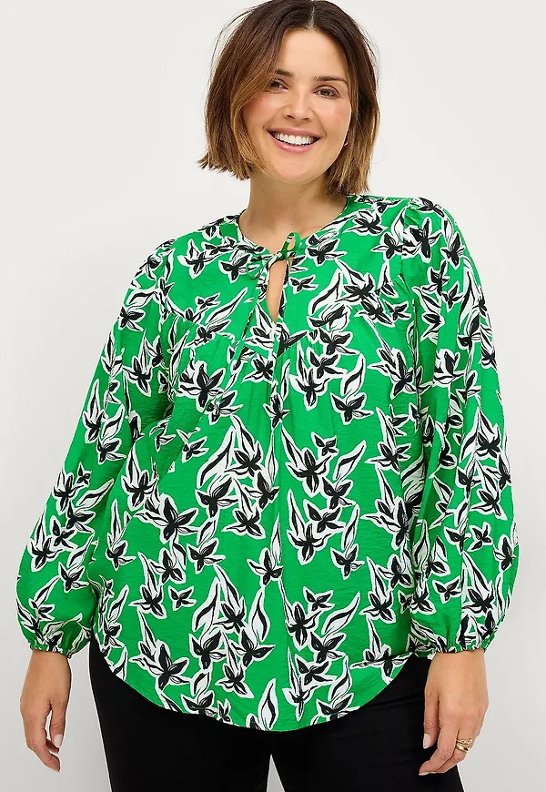Ellos Plus collection - Blus Karin - Grön