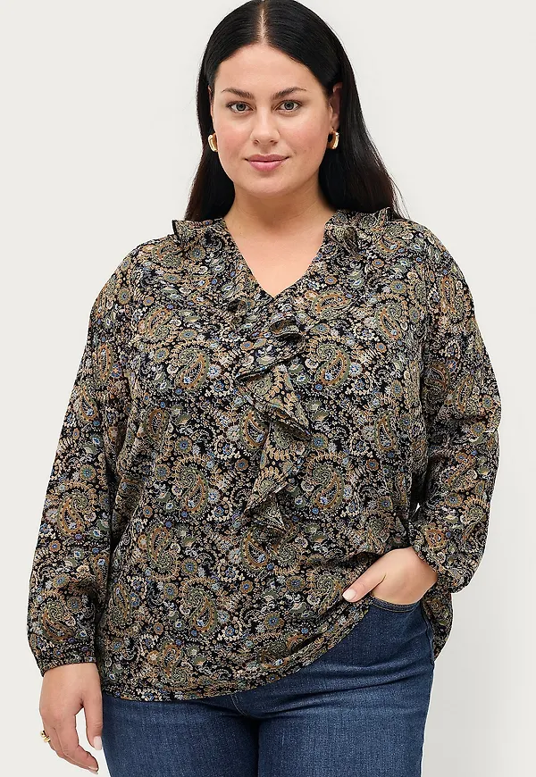 Ellos Plus collection - Blus Marlene - Grön