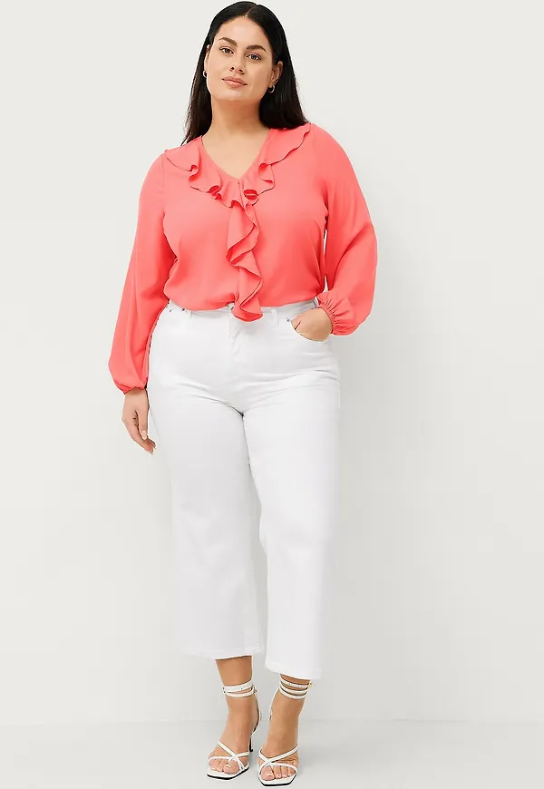 Ellos Plus collection - Blus Marlene - Röd