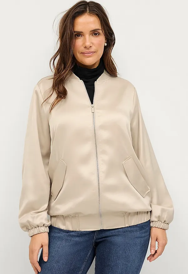 Ellos Plus collection - Bomberjacka Cissi - Beige