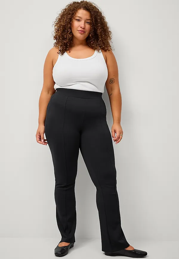 Ellos Plus collection - Byxor med bootcutmodell - Svart