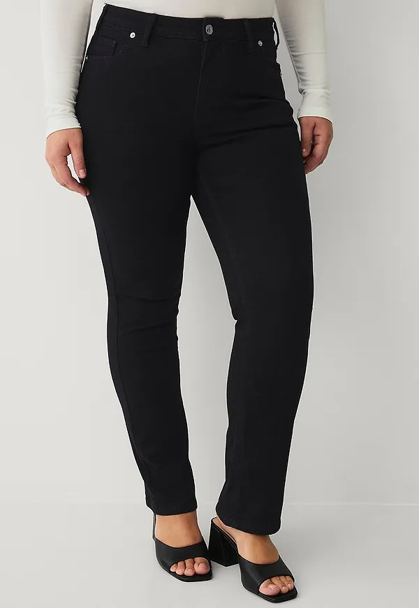 Ellos Plus collection - Jeans Straight - Svart