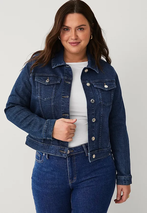 Ellos Plus collection - Jeansjacka - Blå