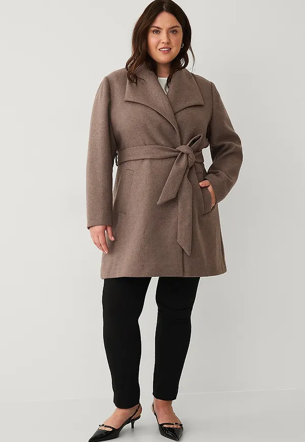 Ellos Plus collection - Kappa med knytskärp - Brun