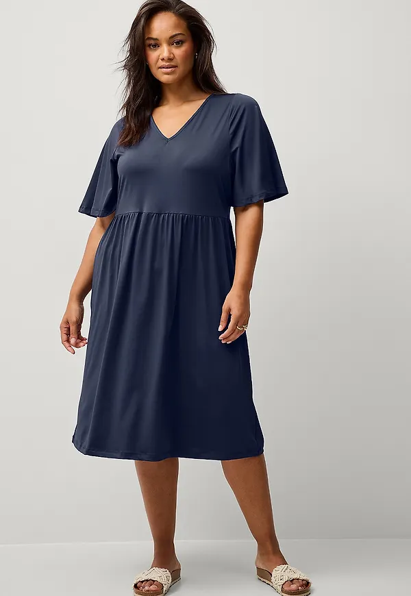 Ellos Plus collection - Klänning Amelie - Blå