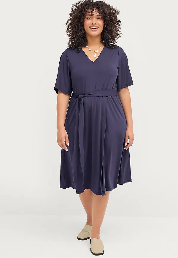 Ellos Plus collection - Klänning Jonna - Blå