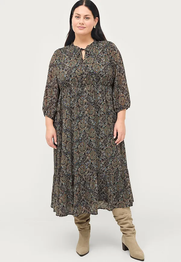 Ellos Plus collection - Klänning Malva - Grön