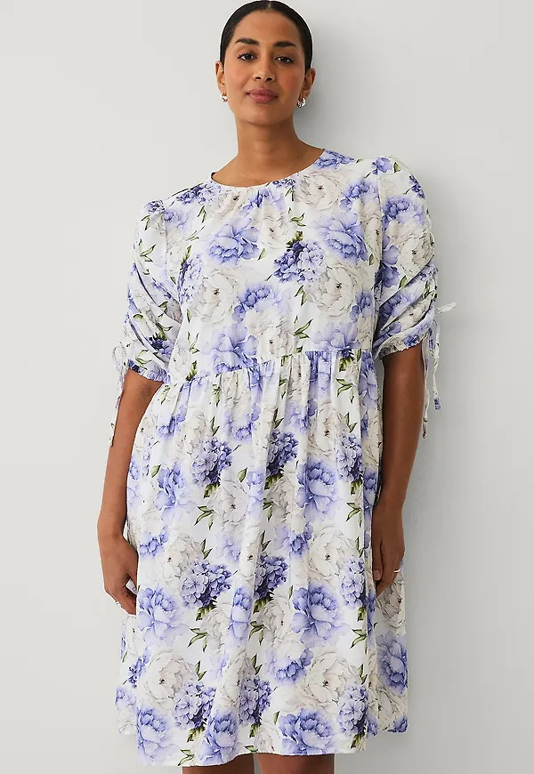 Ellos Plus collection - Klänning med puffärm - Lila