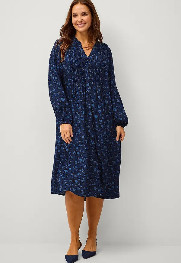 Ellos Plus collection - Klänning med smock - Blå