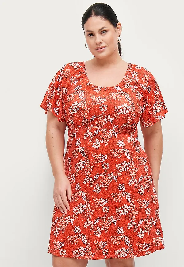 Ellos Plus collection - Klänning Myrna - Röd