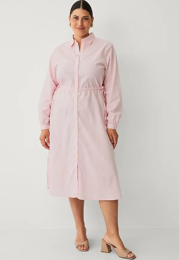 Ellos Plus collection - Linneklänning - Rosa