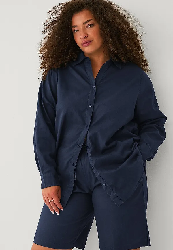 Ellos Plus collection - Linneskjorta - Blå
