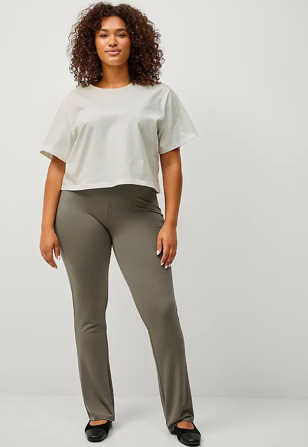 Ellos Plus collection - Soft leggings bootcut - Brun