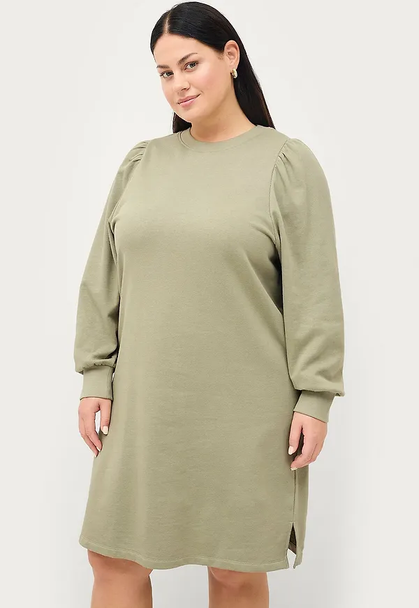 Ellos Plus collection - Sweatklänning Lisen - Grön