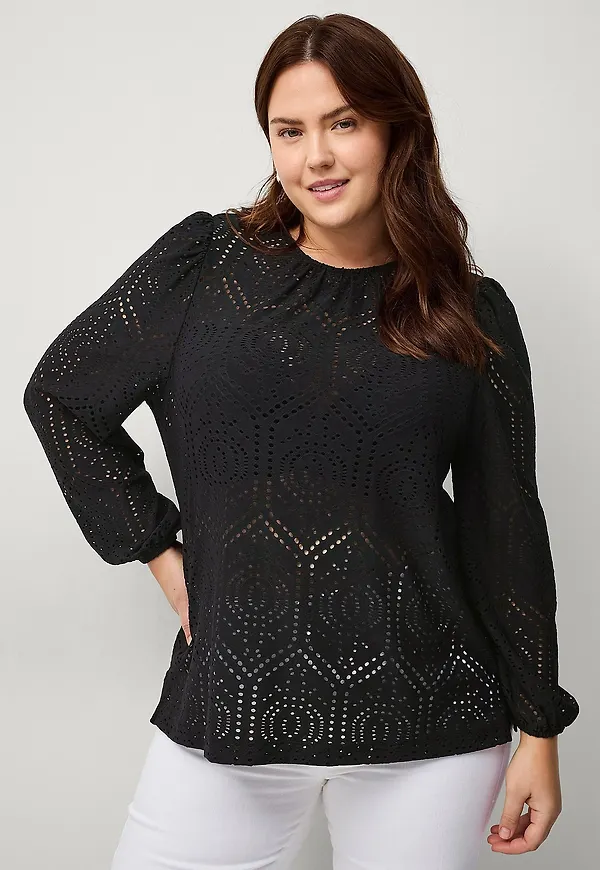 Ellos Plus collection - Topp Monika - Svart