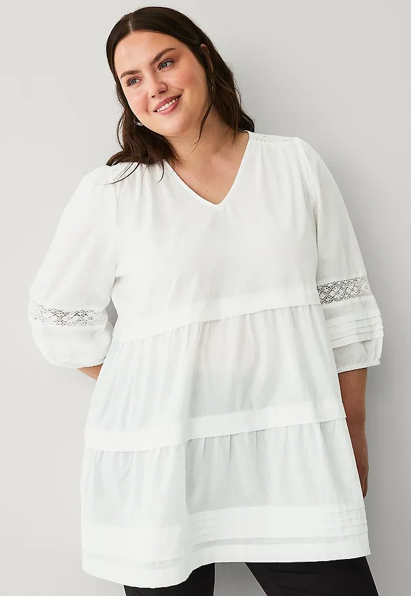 Ellos Plus collection - Tunika - Vit
