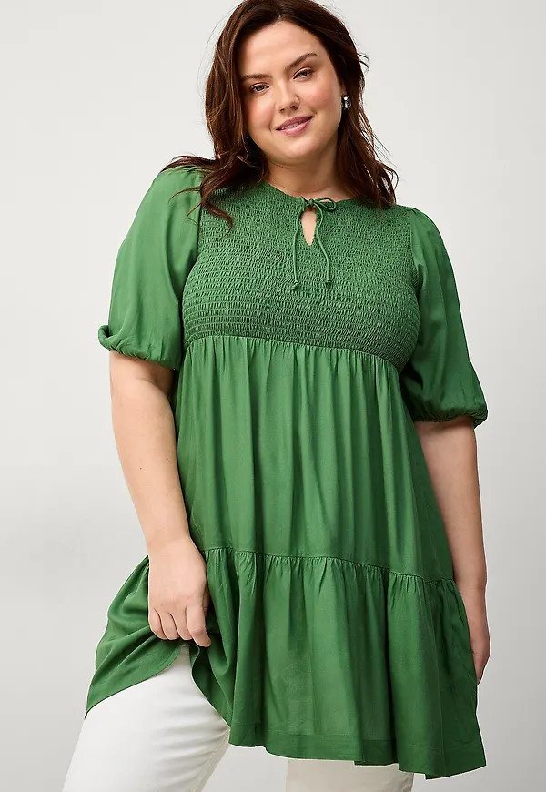 Ellos Plus collection - Tunika Irma - Grön