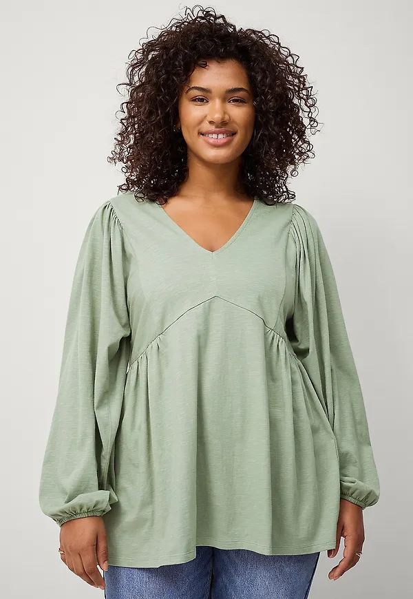 Ellos Plus collection - Tunika Mia - Grön