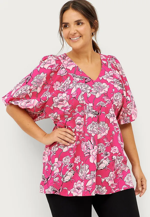Ellos Plus collection - Tunika Mia - Rosa