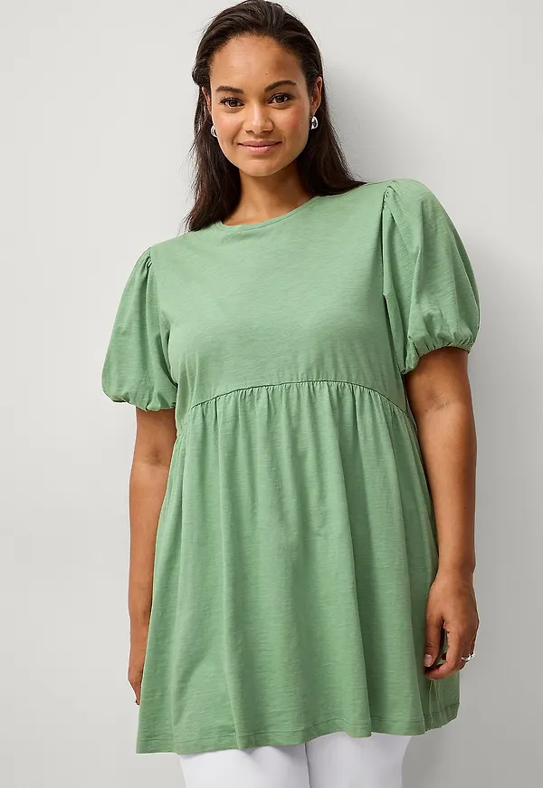 Ellos Plus collection - Tunika Tess - Grön