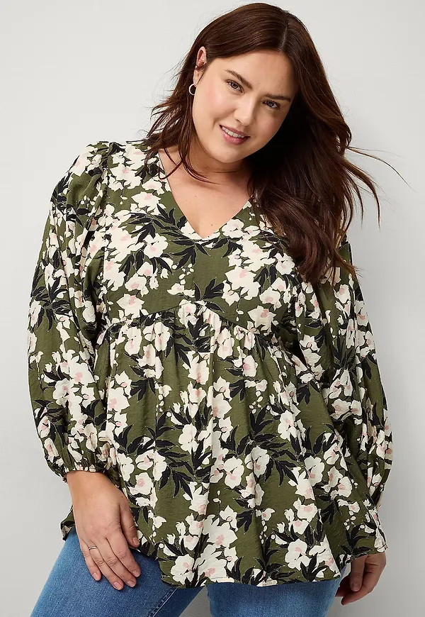 Ellos Plus collection - Tunika Tunic Mia - Grön