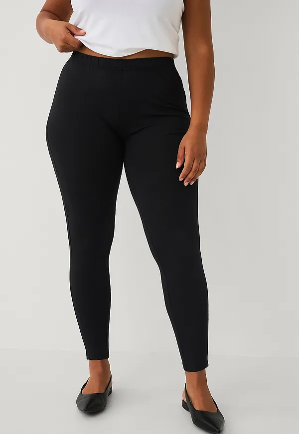 Ellos Plus collection - Ankellånga leggings - Svart