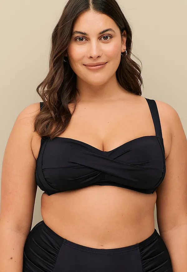 Ellos Plus collection - Bikini-bh med vadderad kupa - Svart