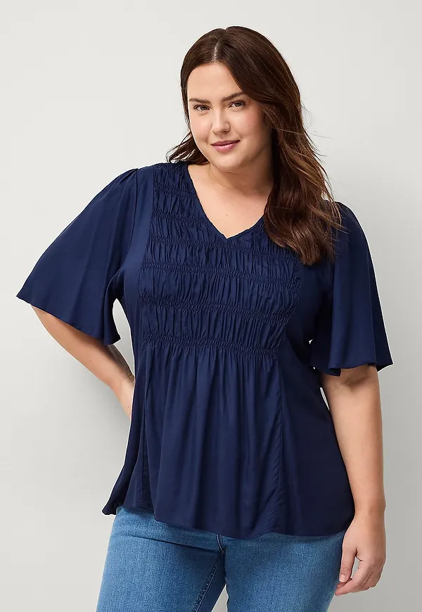 Ellos Plus collection - Blus Astrid - Blå