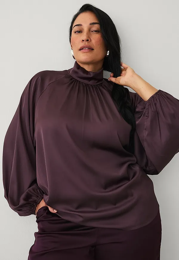 Ellos Plus collection - Blus - Brun