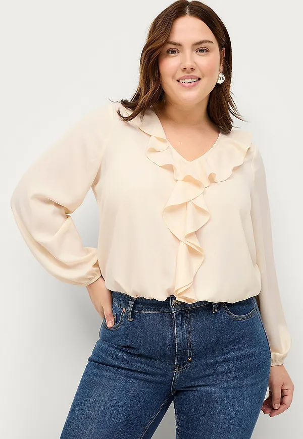 Ellos Plus collection - Blus Marlene - Gul