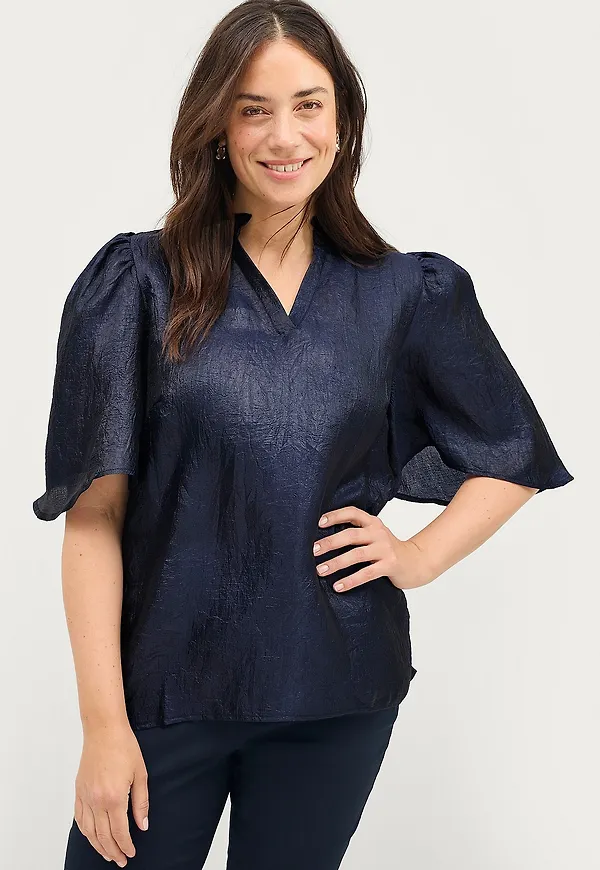 Ellos Plus collection - Blus Zina - Blå