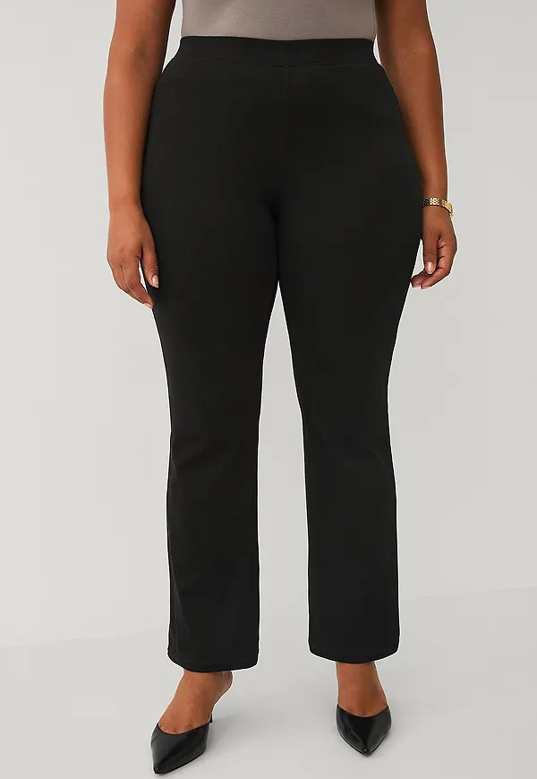Ellos Plus collection - Bootcut treggings - Svart