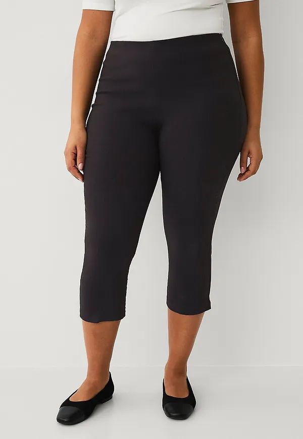 Ellos Plus collection - Capribyxor med stretch - Svart