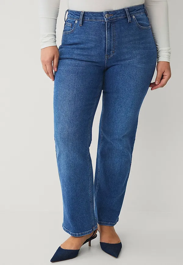 Ellos Plus collection - Jeans Straight Wide - Blå