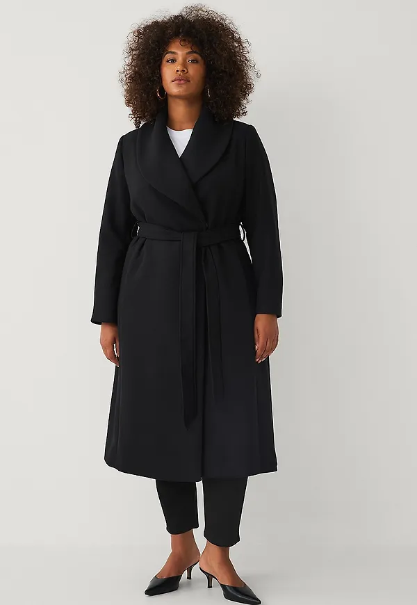 Ellos Plus collection - Kappa med sjalkrage - Svart
