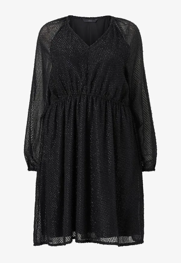 Ellos Plus collection - Klänning med en v-hals - Svart