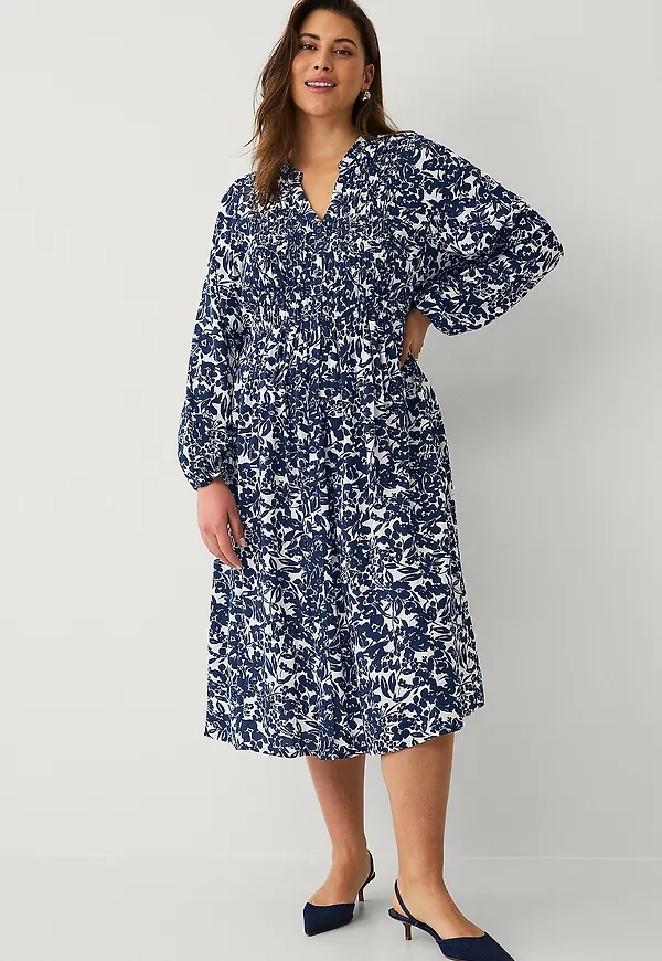 Ellos Plus collection - Klänning med smock - Blå