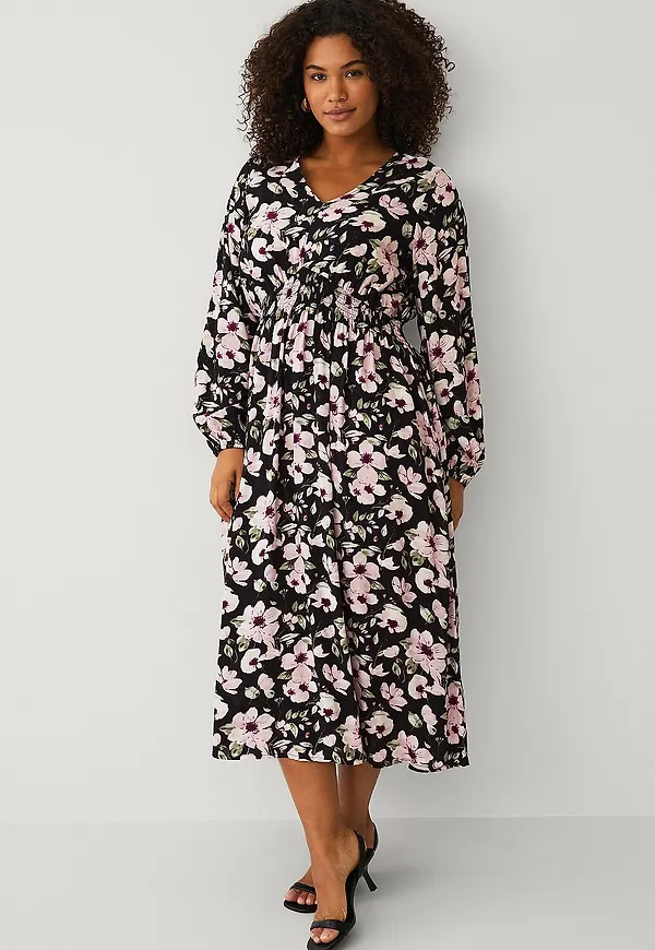 Ellos Plus collection - Klänning med smock - Rosa