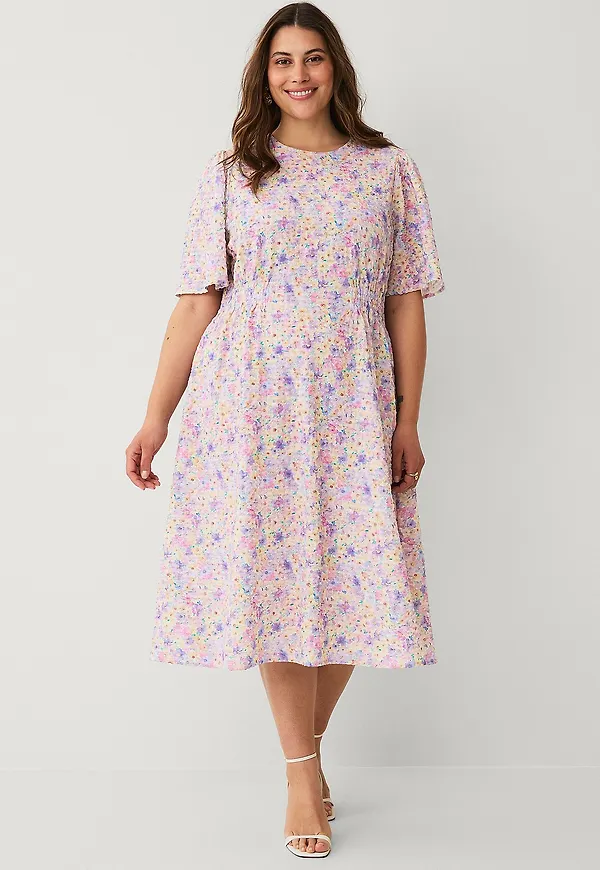 Ellos Plus collection - Klänning med smock - Rosa