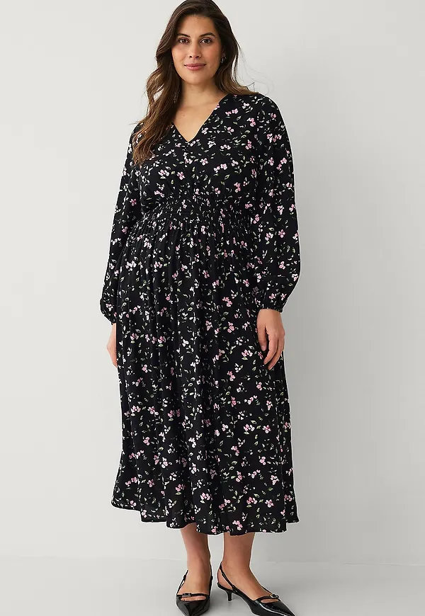 Ellos Plus collection - Klänning med smock - Svart