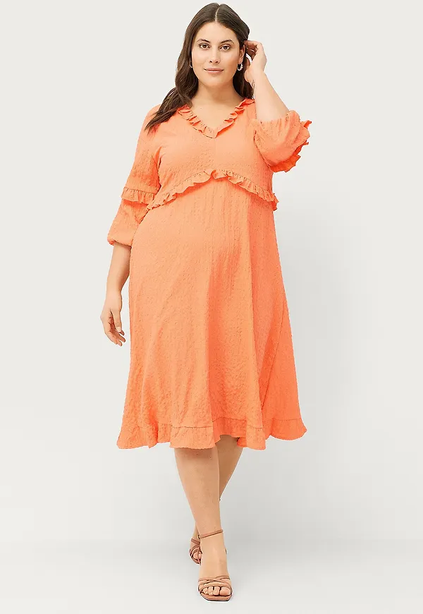 Ellos Plus collection - Klänning Molly - Orange