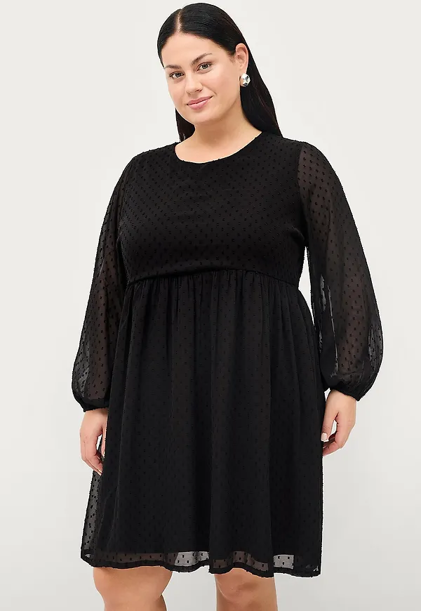 Ellos Plus collection - Klänning Selma - Svart