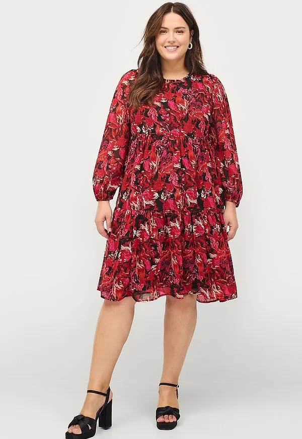 Ellos Plus collection - Klänning Valeria - Röd