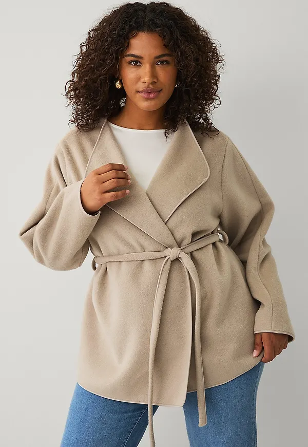 Ellos Plus collection - Jacka med knytband - Natur