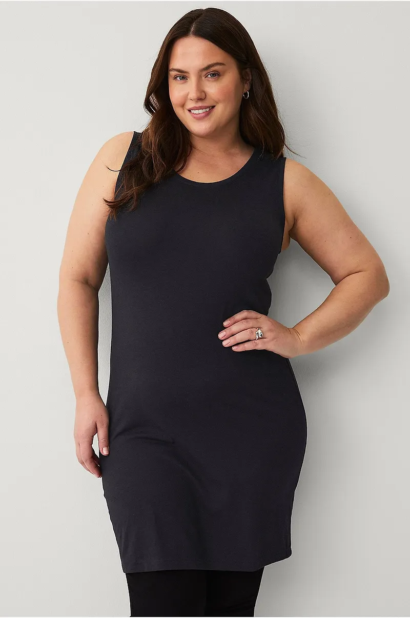 Ellos Plus collection - Linne i bomull/viskos - Svart